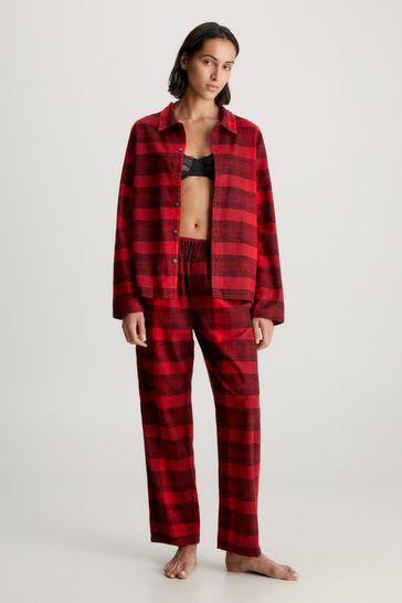 Calvin klein deals flannel pajamas