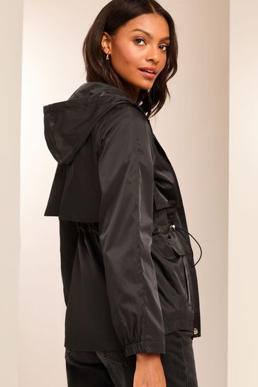 Buy Lipsy Black Shower Resistant Rain Coat from Next Bahrain