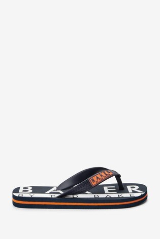 Baker by Ted Baker Navy Flip Flops