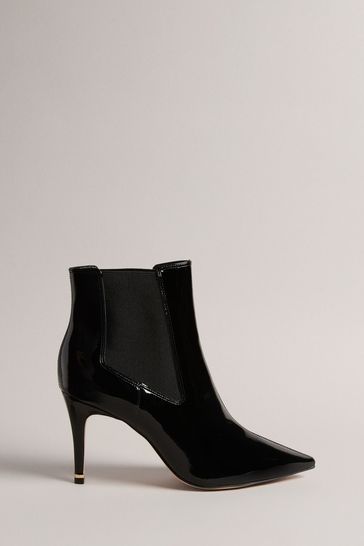Ted Baker Yimmona Chelsea 85mm Stiletto Heel Black Boots