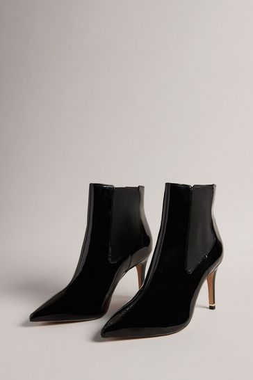 Buy Ted Baker Yimmona Chelsea 85mm Stiletto Heel Black Boots from