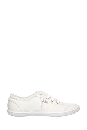 Skechers shop bobs white
