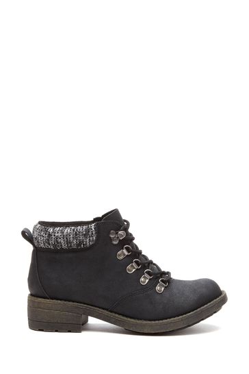 rocket dog black ankle boots