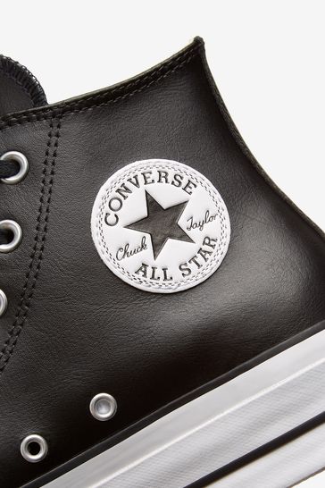 Buy Converse Platform Lift Chuck Taylor Leather High Trainers from Next  Ireland