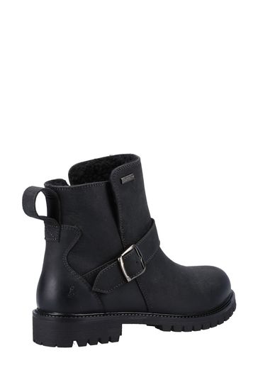 Hush puppies black discount boots