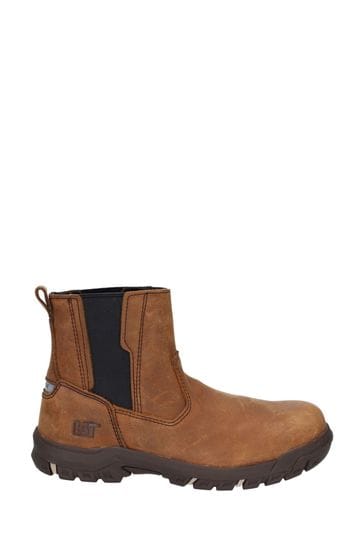 Buy CAT Brown Abbey Slip On Safety Boots from the Next UK online shop