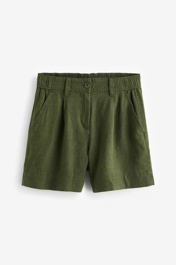 Khaki green shorts new arrivals