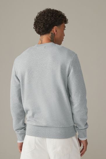 Fred perry grey sweatshirt sale