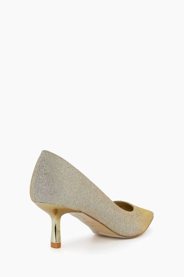 Dune gold kitten best sale heels