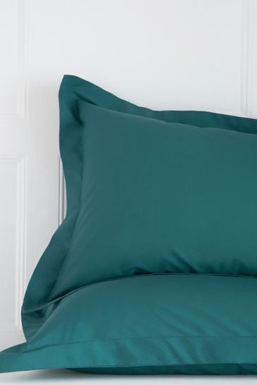 Buy Set of 2 Blue Dark Teal Cotton Rich Pillowcases from Next USA