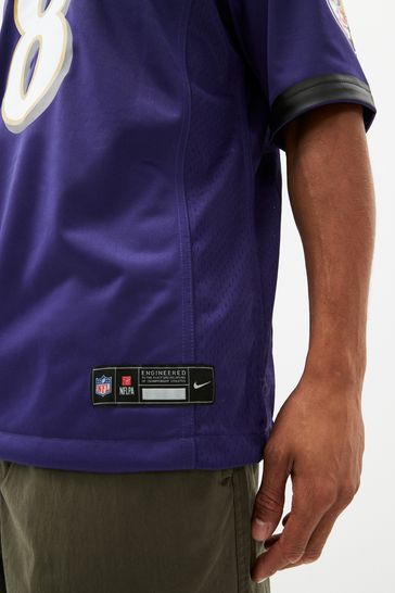 Men's baltimore ravens lamar jackson nike purple hot sale game jersey