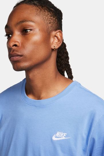 Blue nike shop t shirt