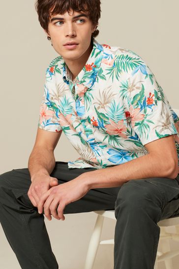 Floral short 2025 sleeve
