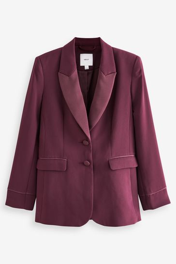Plum blazer discount