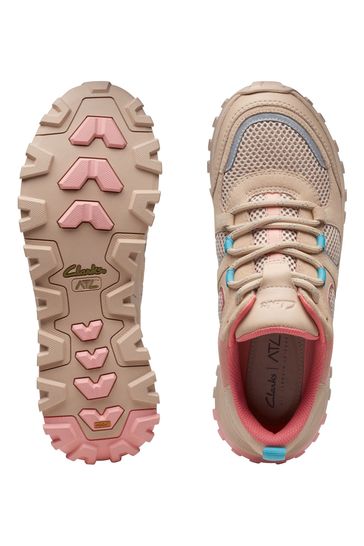 Buy Clarks Brown Sand Combi ATL Trek Vibe Shoes from Next Luxembourg