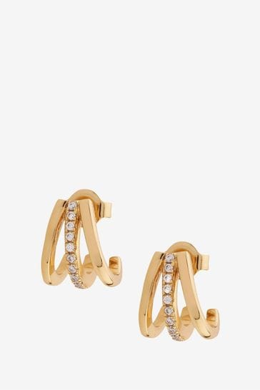 Gold claw hotsell earrings