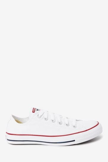 Zapatillas blancas de corte estándar/ancho Chuck Taylor All Star Ox de Converse