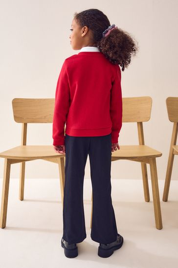 Next red school cardigan top