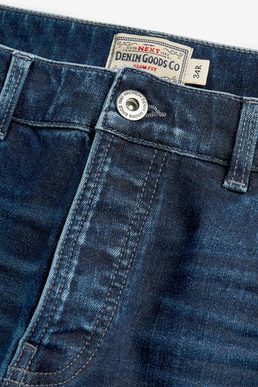Buy Rich Blue Slim Vintage Stretch Authentic Jeans from Next