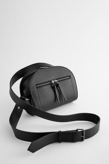 Black Dome Cross Body Bag