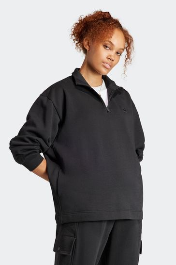 Buy adidas Black Sportswear All from Next Szn Quarter-Zip Sweatshirt USA Fleece