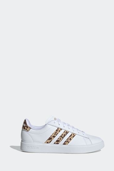 adidas Off White Grand Court Cloudfoam Lifestyle Comfort Trainers