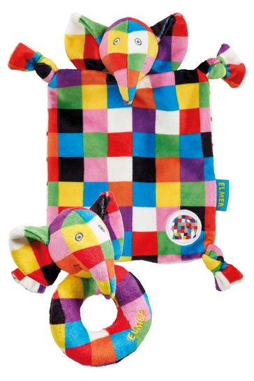 Elmer baby comfort blanket 2025
