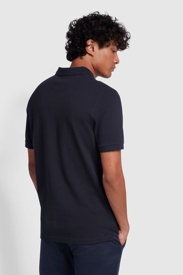 Farah black polo shirt discount