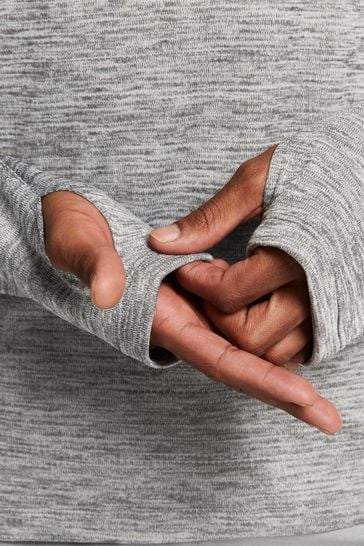 Nike grey discount pacer half zip