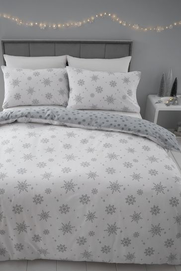 Catherine Lansfield Grey Baby It's Cold Outside Christmas Duvet Cover Set