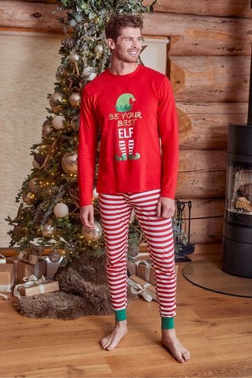 Mens on sale elf pyjamas