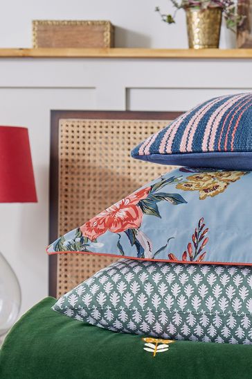 Buy Joules Blue Chinoise Floral Housewife Pillowcase Pair from