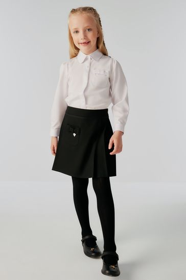 Clarks Grey School Pleat Kilt Skirt