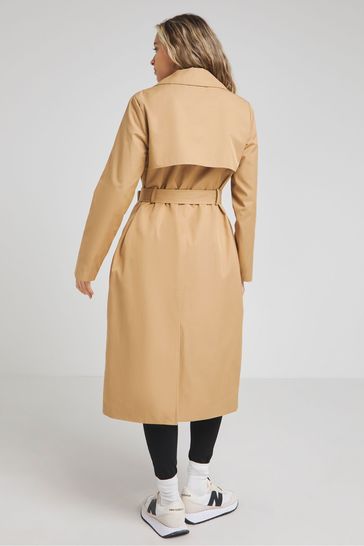 Simply Be Cream Essential Clean Trench Coat