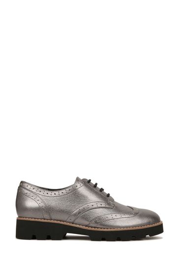 Buy Vionic Grey Alfina Metallic Leather Brogues from Next Ireland
