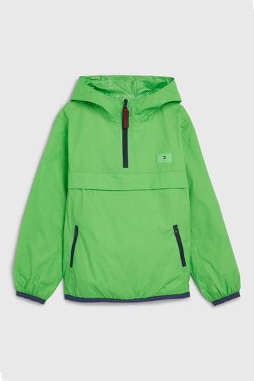 Buy Tommy Hilfiger Green Packable Chicago Popover Jacket from Next