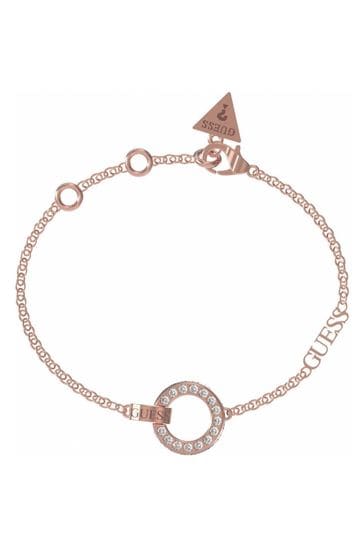 Buy Guess Jewellery Ladies Pink Circle Lights Bracelet from Next Ireland