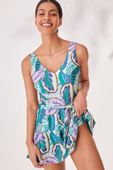 Purple swim dress discount
