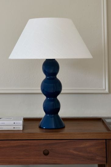 Jasper Conran London Blue Large Sphere Ceramic Table Lamp