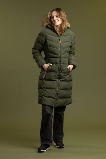 Green trespass coat on sale