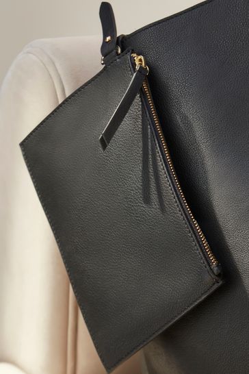 Leather hotsell shopping bag