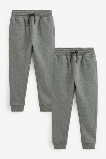 Charcoal Grey Skinny Fit Joggers 2 Pack (3-16yrs)