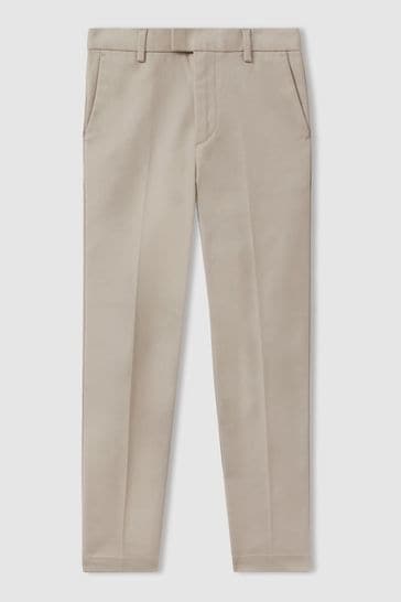 Reiss Stone Eastbury Slim Fit Adjustable Waist Chinos