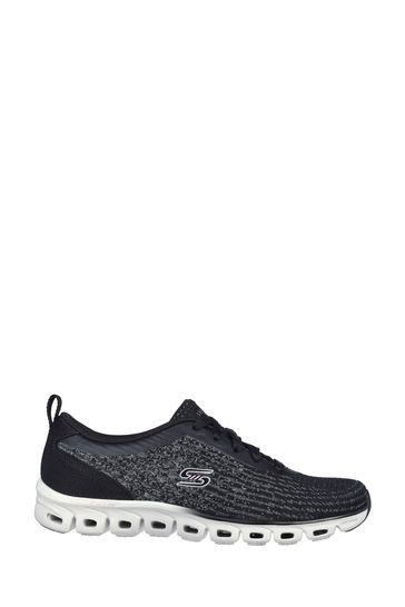 Skechers Black Womens Glide Step Head Start Shoes