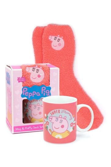 Vanilla Underground Pink Peppa Pig Pusheen Green Mug And Sock Set