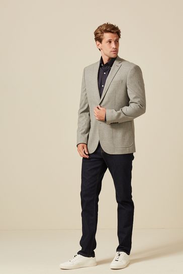 Buy Light Grey Slim Textured Blazer from Next Netherlands