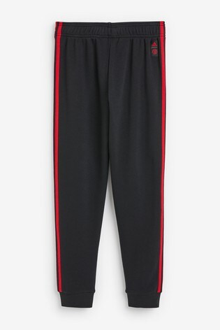 adidas black and red joggers
