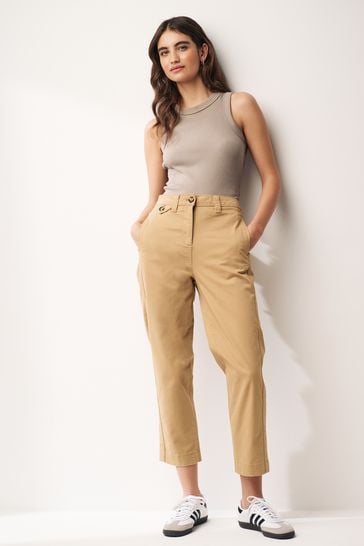 Buy Neutral Tan Brown Chino Trousers from Next Bahrain