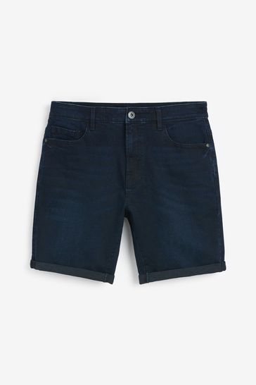 Indigo Blue Slim Fit Denim Shorts