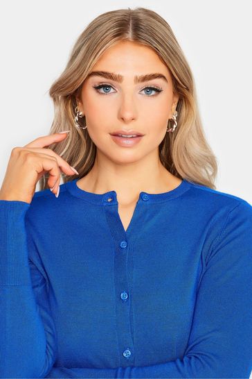Buy M Co Blue Petite Button Cardigan from Next Ireland